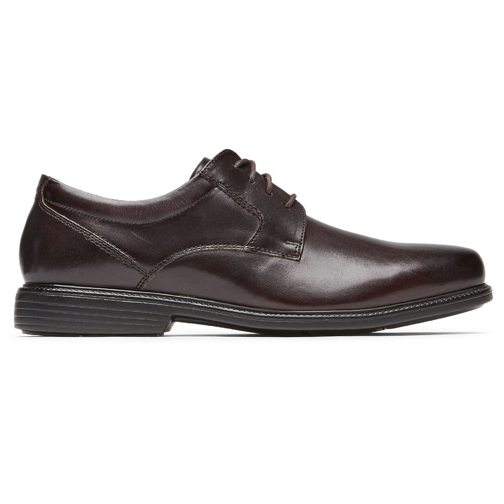 Rockport Oxfords Herre Mørke Brune - Charles Road Plain Toe - JLZO56398